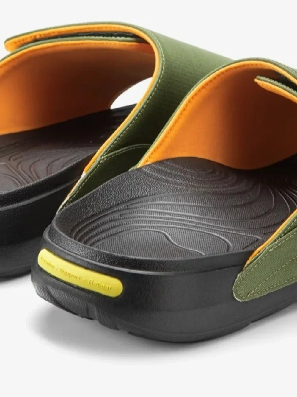 Men’s Olive Green Adjustable Slide Sandal